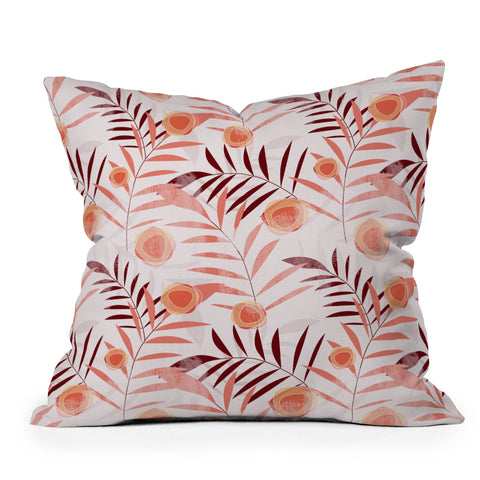 Mirimo Textured Summer Flora Outdoor Throw Pillow