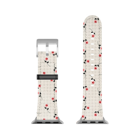 Mirimo Tiny roses on gingham Apple Watch Band