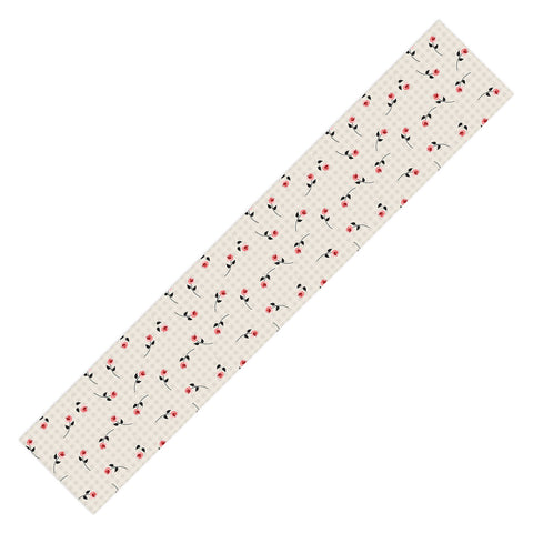 Mirimo Tiny roses on gingham Table Runner