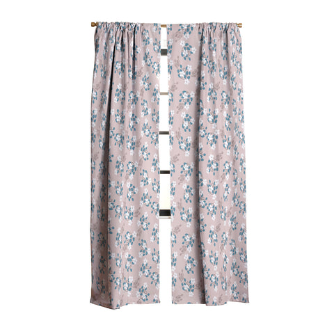 Mirimo Tiny White Flowers Blackout Window Curtain