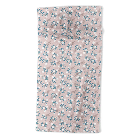 Mirimo Tiny White Flowers Beach Towel