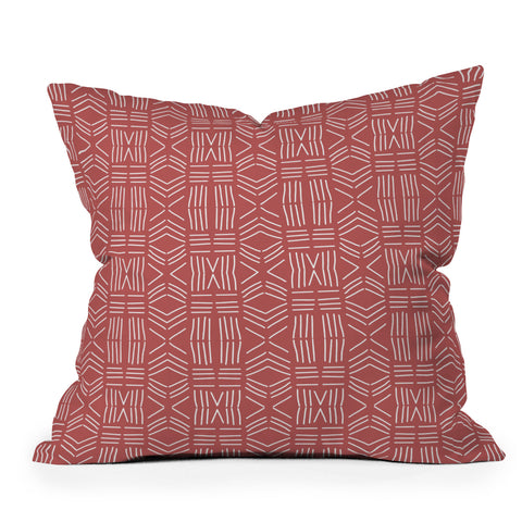Mirimo Tribal Red Outdoor Throw Pillow