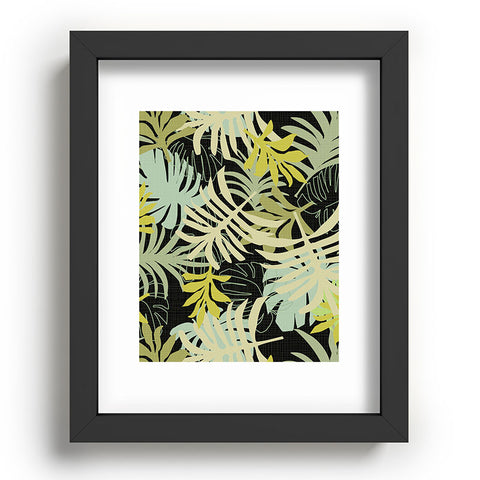 Mirimo Tropical Green Foliage Recessed Framing Rectangle