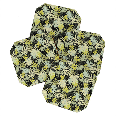 Mirimo Tropical Green Foliage Coaster Set