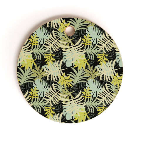 Mirimo Tropical Green Foliage Cutting Board Round