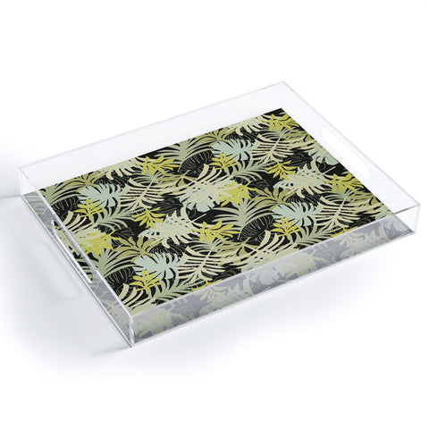 Mirimo Tropical Green Foliage Acrylic Tray
