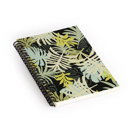 Mirimo Tropical Green Foliage Spiral Notebook
