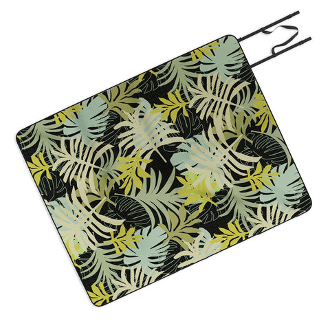 Mirimo Tropical Green Foliage Picnic Blanket