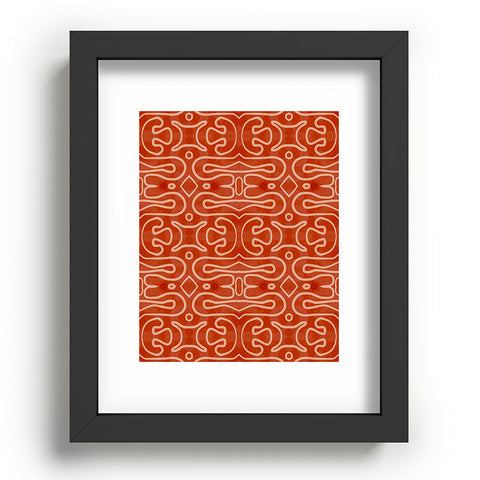 Mirimo Venexiana Burnt Orange Recessed Framing Rectangle