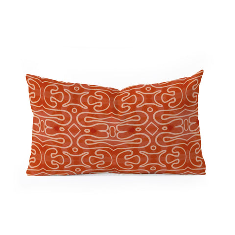 Mirimo Venexiana Burnt Orange Oblong Throw Pillow
