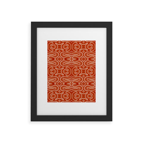 Mirimo Venexiana Burnt Orange Framed Art Print