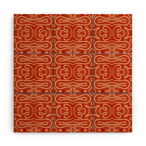 Mirimo Venexiana Burnt Orange Wood Wall Mural