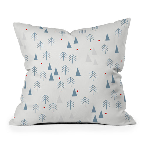 Mirimo Winterly Forest Outdoor Throw Pillow