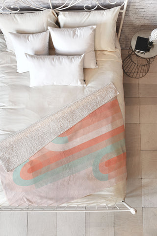 Mirimo Yoyo Peach Fleece Throw Blanket