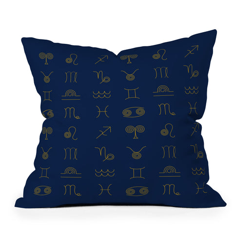 Mirimo Zodiac Night Outdoor Throw Pillow
