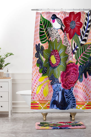 Misha Blaise Design Celebrate the Day Shower Curtain And Mat