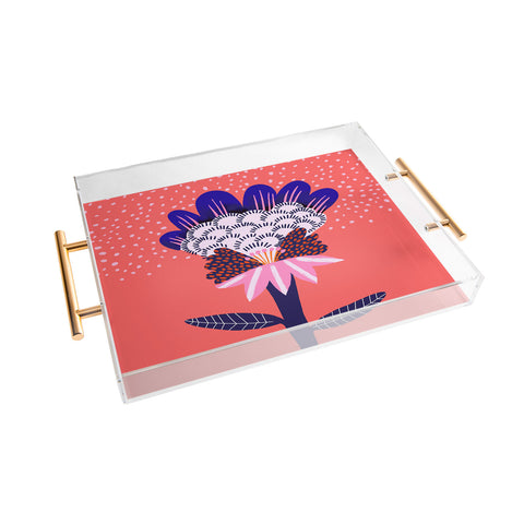 Misha Blaise Design Fabuluscious Flower Acrylic Tray