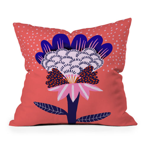 Misha Blaise Design Fabuluscious Flower Outdoor Throw Pillow