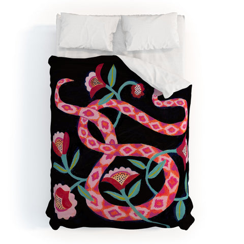 Misha Blaise Design Garden Snake Duvet Cover