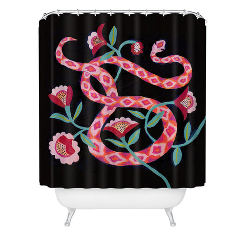 Misha Blaise Design Garden Snake Shower Curtain