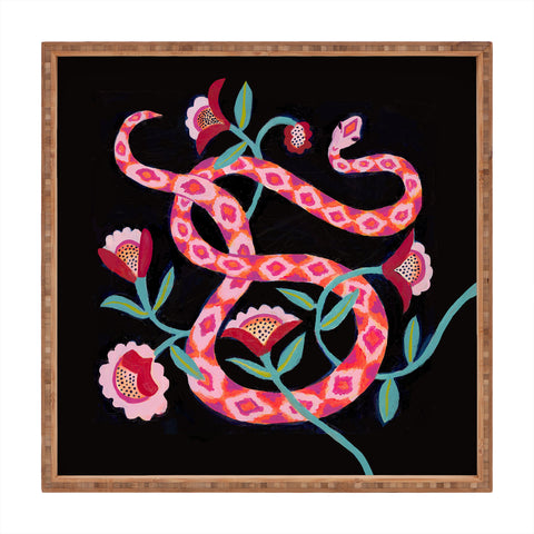 Misha Blaise Design Garden Snake Square Tray