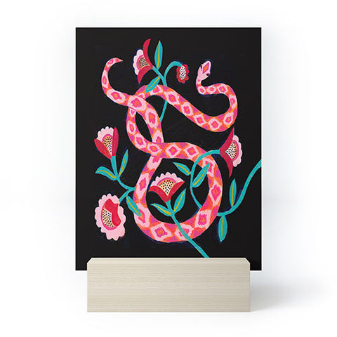 Misha Blaise Design Garden Snake Mini Art Print