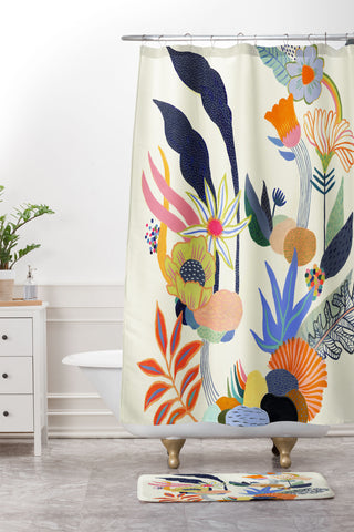 Misha Blaise Design Nature Lover 2 Shower Curtain And Mat