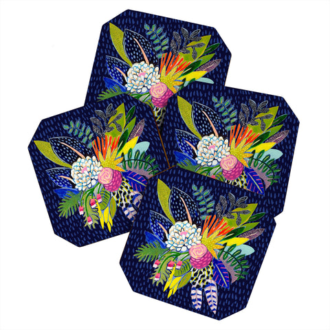 Misha Blaise Design Night Glitter Coaster Set