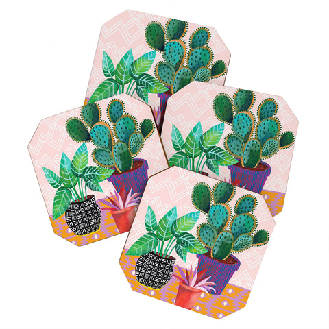 Misha Blaise Design Plants Are Life Coaster Set