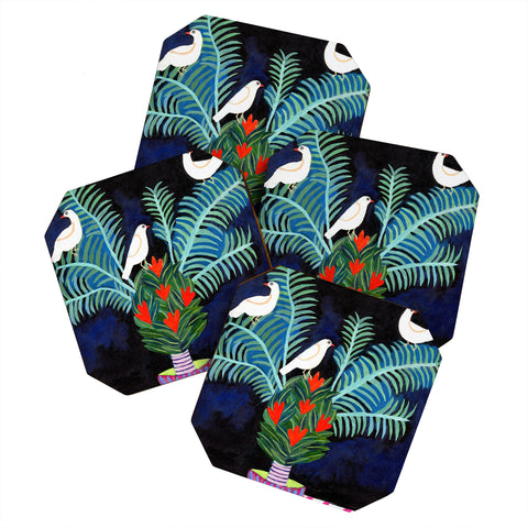 Misha Blaise Design Three Little Birds 2 Coaster Set
