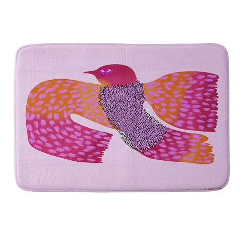 Misha Blaise Design Wild Bird Memory Foam Bath Mat