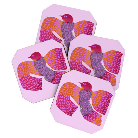 Misha Blaise Design Wild Bird Coaster Set