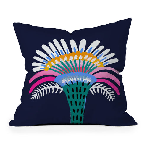 Misha Blaise Design Zelestial Flower Outdoor Throw Pillow