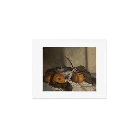 Miss Mustard Seed asian pears transferware bowl Art Print