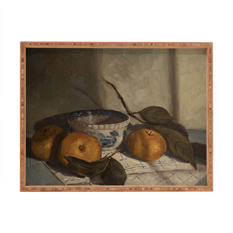 Miss Mustard Seed asian pears transferware bowl Rectangular Tray