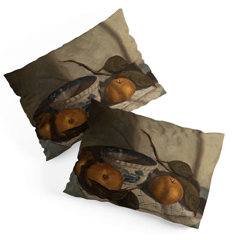 Miss Mustard Seed asian pears transferware bowl Pillow Shams