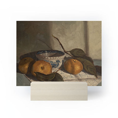 Miss Mustard Seed asian pears transferware bowl Mini Art Print