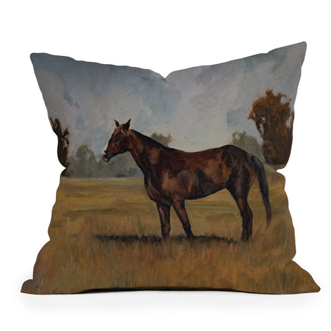 Miss Mustard Seed Runaway Rocky Outdoor Throw Pillow