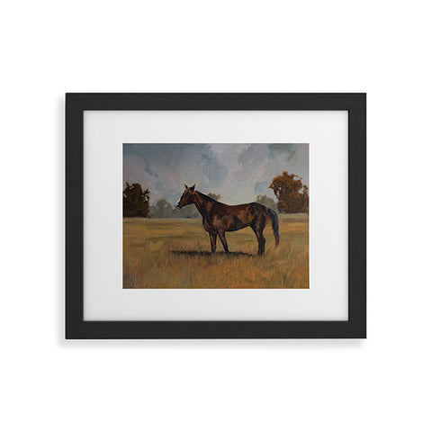 Miss Mustard Seed Runaway Rocky Framed Art Print