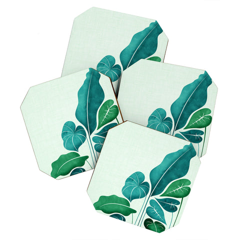 Modern Tropical Cacophony Coaster Set