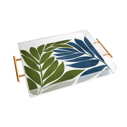 Modern Tropical Deep Woods Acrylic Tray