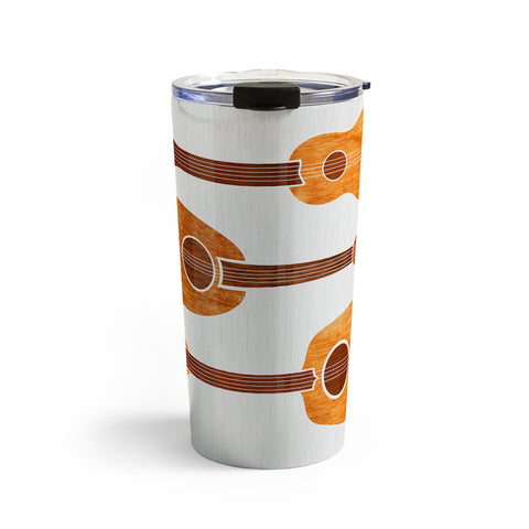 Modern Tropical Hawaiian Ukuleles Travel Mug