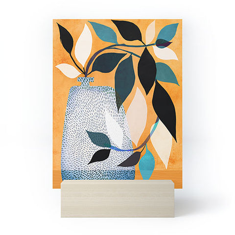 Modern Tropical Ivy in the Courtyard Mini Art Print