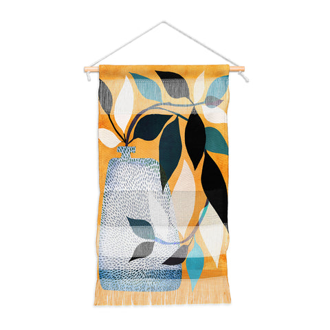 Modern Tropical Ivy in the Courtyard Wall Hanging Portrait