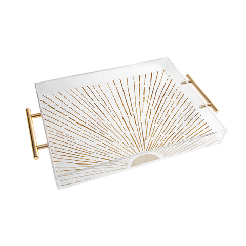 Modern Tropical Let The Sunshine In Acrylic Tray