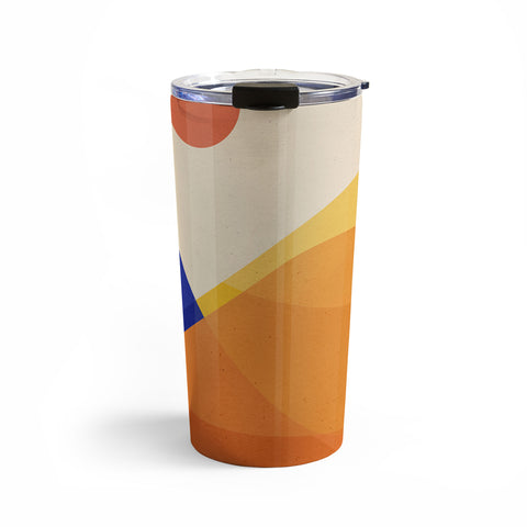 Modern Tropical Meditative Mountains Travel Mug