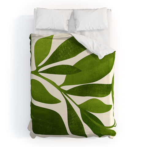 Modern Tropical The Wanderer House Plant Illustration Duvet Cover