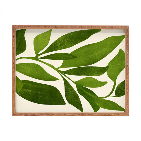 Modern Tropical The Wanderer House Plant Illustration Rectangular Tray