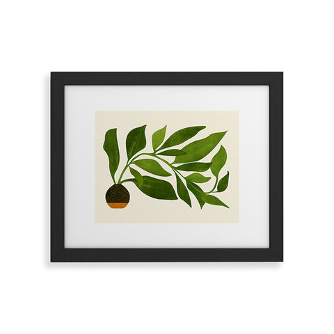 Modern Tropical The Wanderer House Plant Illustration Framed Art Print