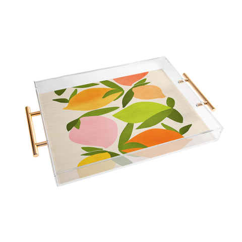 Modern Tropical Wild Mango Acrylic Tray